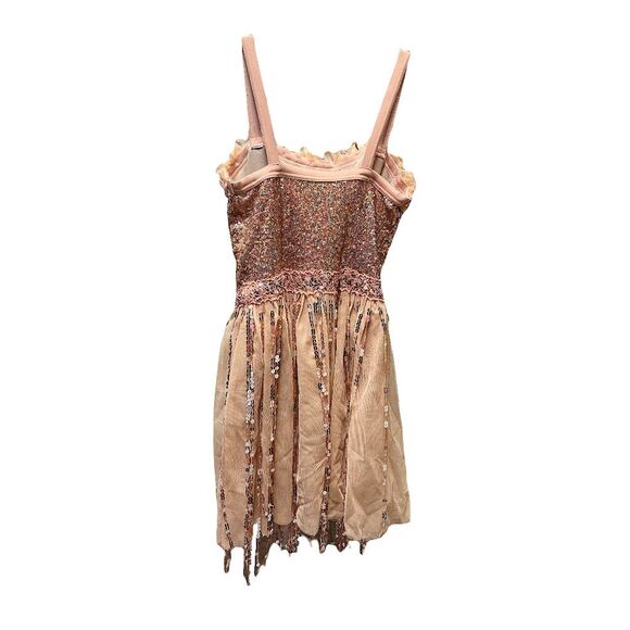 Weismann Sequin Fringe Dress Sparkly Tassel Bodysuit for Dance Performance M - Picture 5 of 9